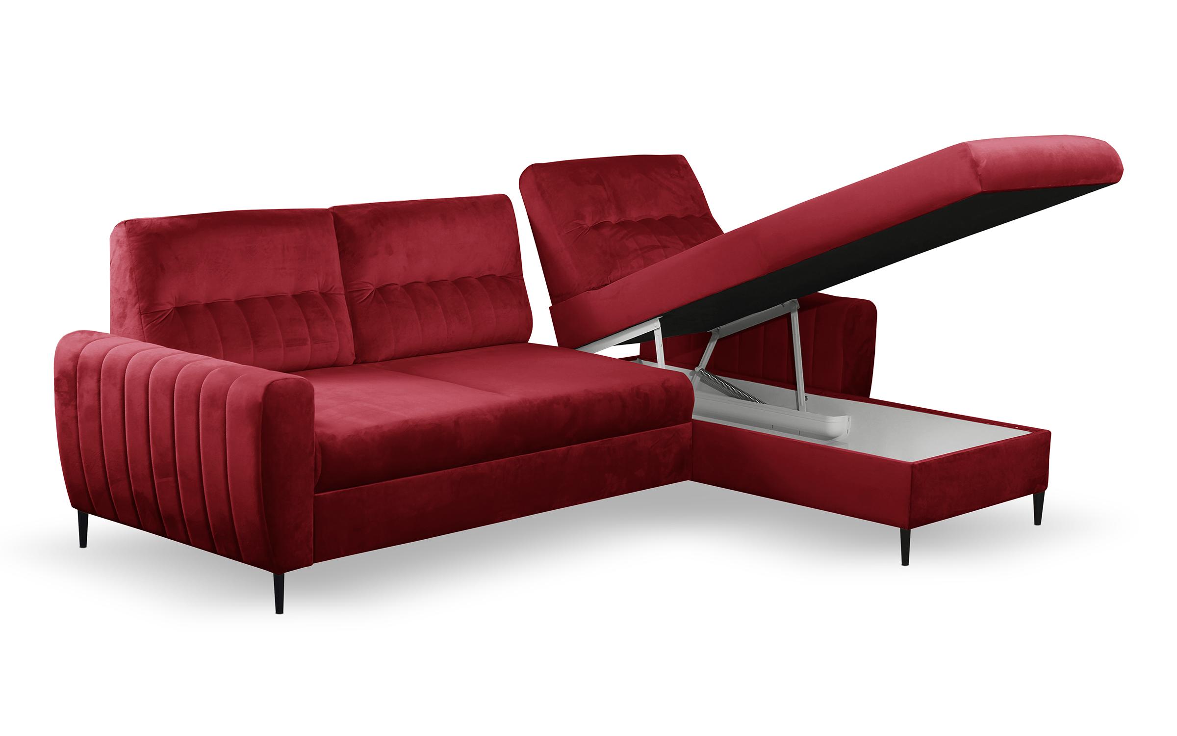Γωνιακός καναπές Karneol, κόκκινο  6